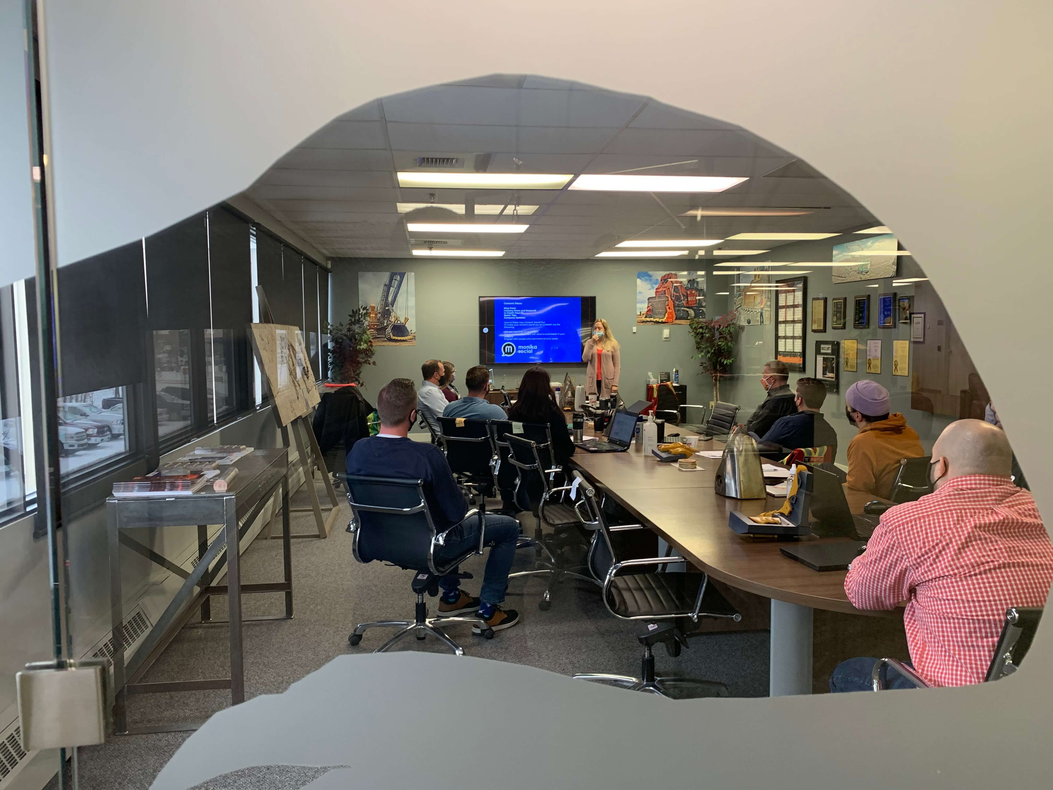 Training the team at Raptor Mining Headoffice in Edmonton, AB